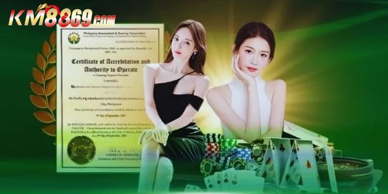 KM88 chứng minh thương hiệu khi đạt tiêu chuẩn giấy phép Pagcor